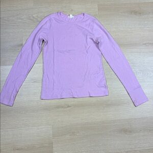 Crewcuts Light Purple Pointelle Knit Long Sleeve 12/14 Girl’s Top